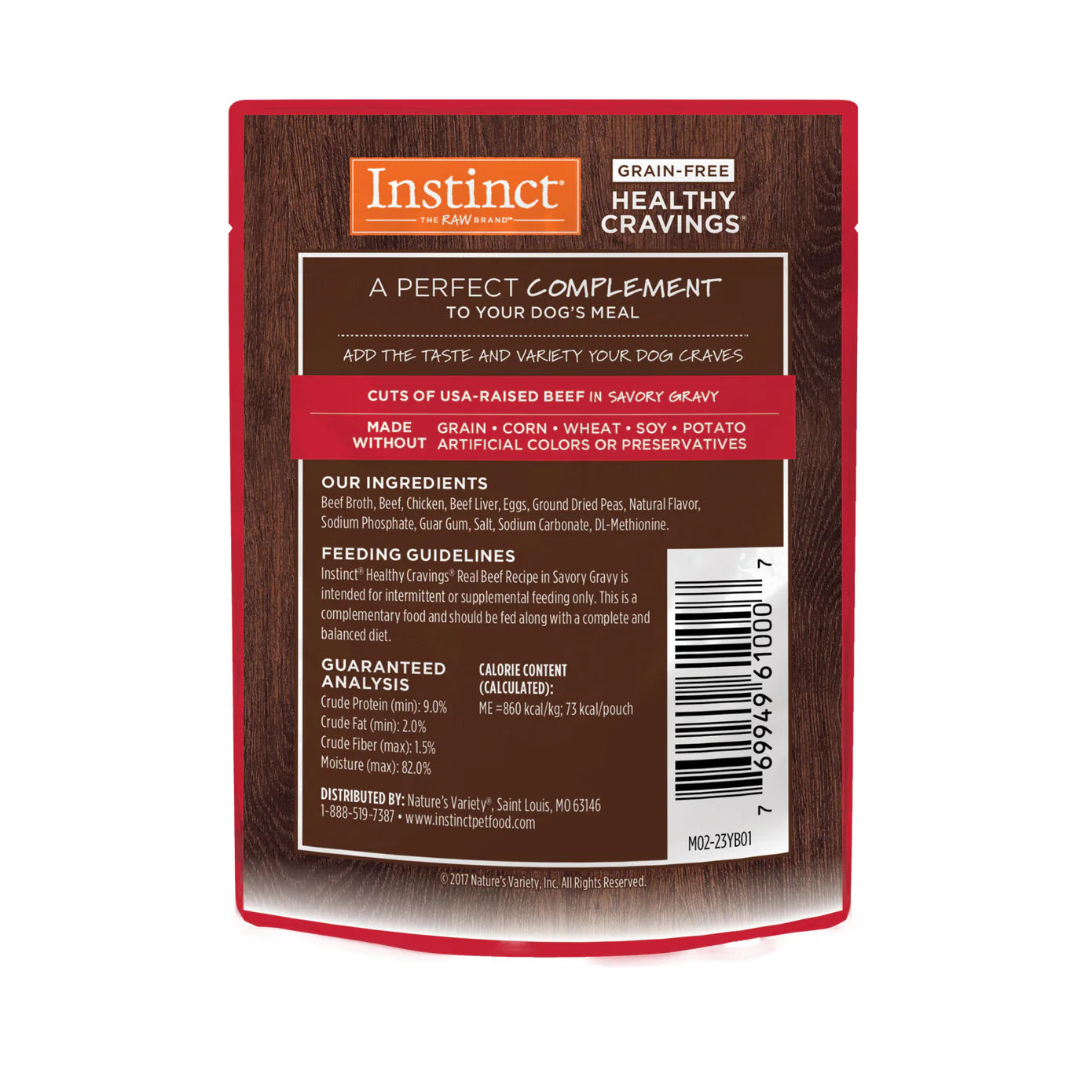 Instinct Healthy Cravings Alimento Húmedo para Perro | Sabor Res | Sobre 85g