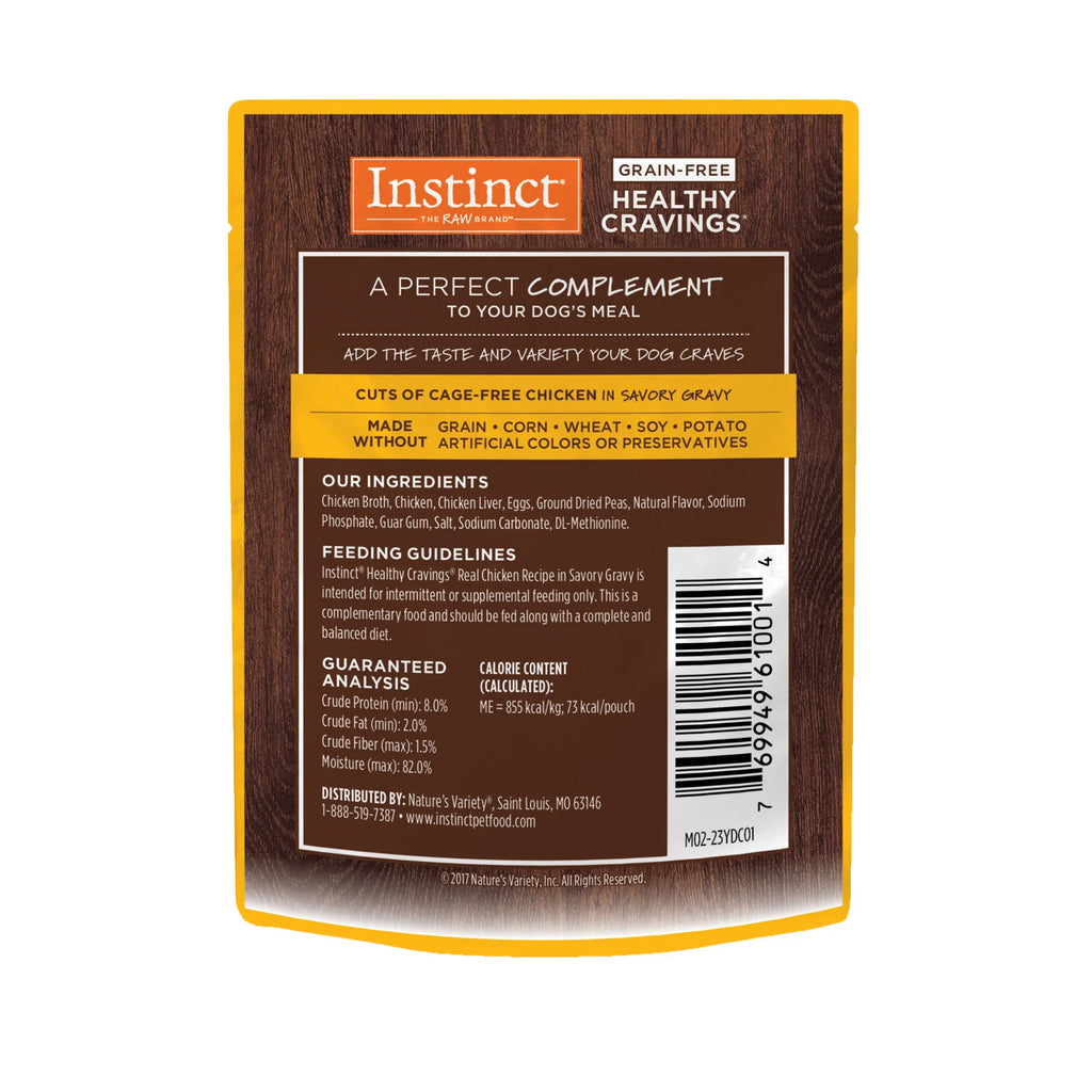 Instinct Healthy Cravings Alimento Húmedo para Perro | Sabor Pollo | Sobre 85g