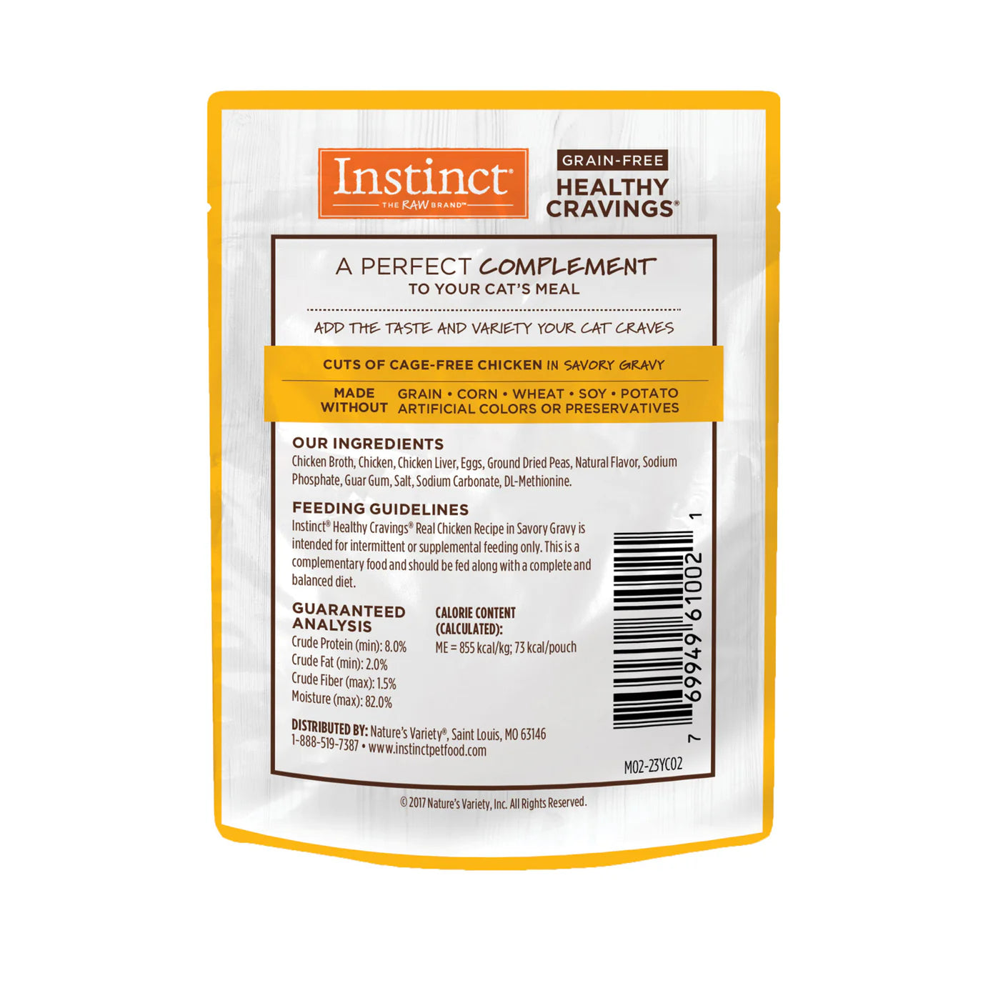 Instinct Healthy Cravings Alimento Húmedo para Gato | Sabor Pollo | Sobre 85g