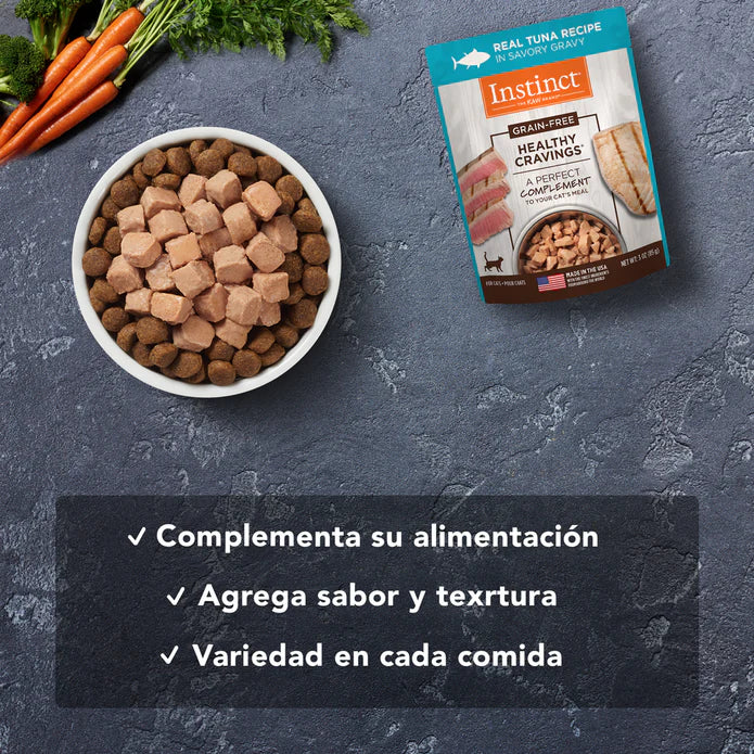 Instinct Healthy Cravings Alimento Húmedo para Gato | Sabor Atun | Sobre 85 g