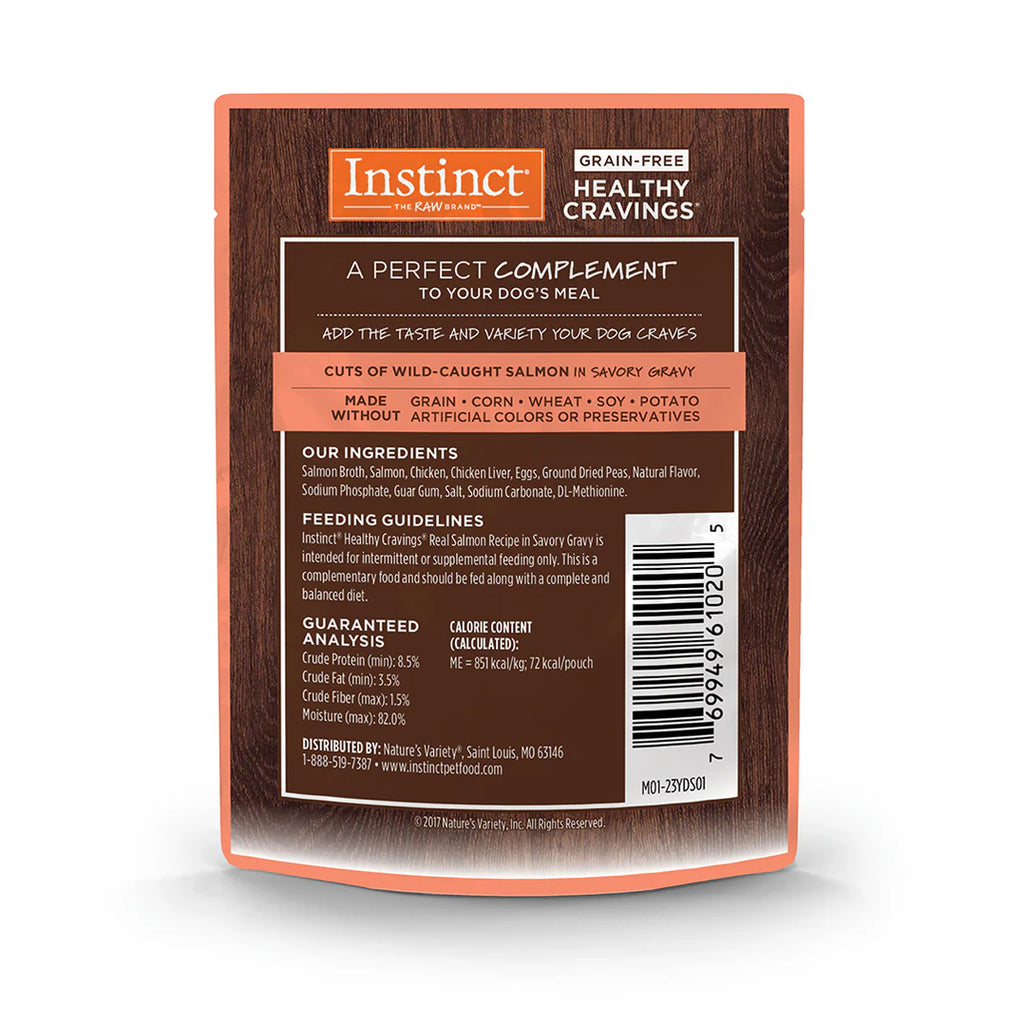 Instinct Healthy Cravings Alimento Húmedo para Perro | Sabor Salmón | Sobre 85g