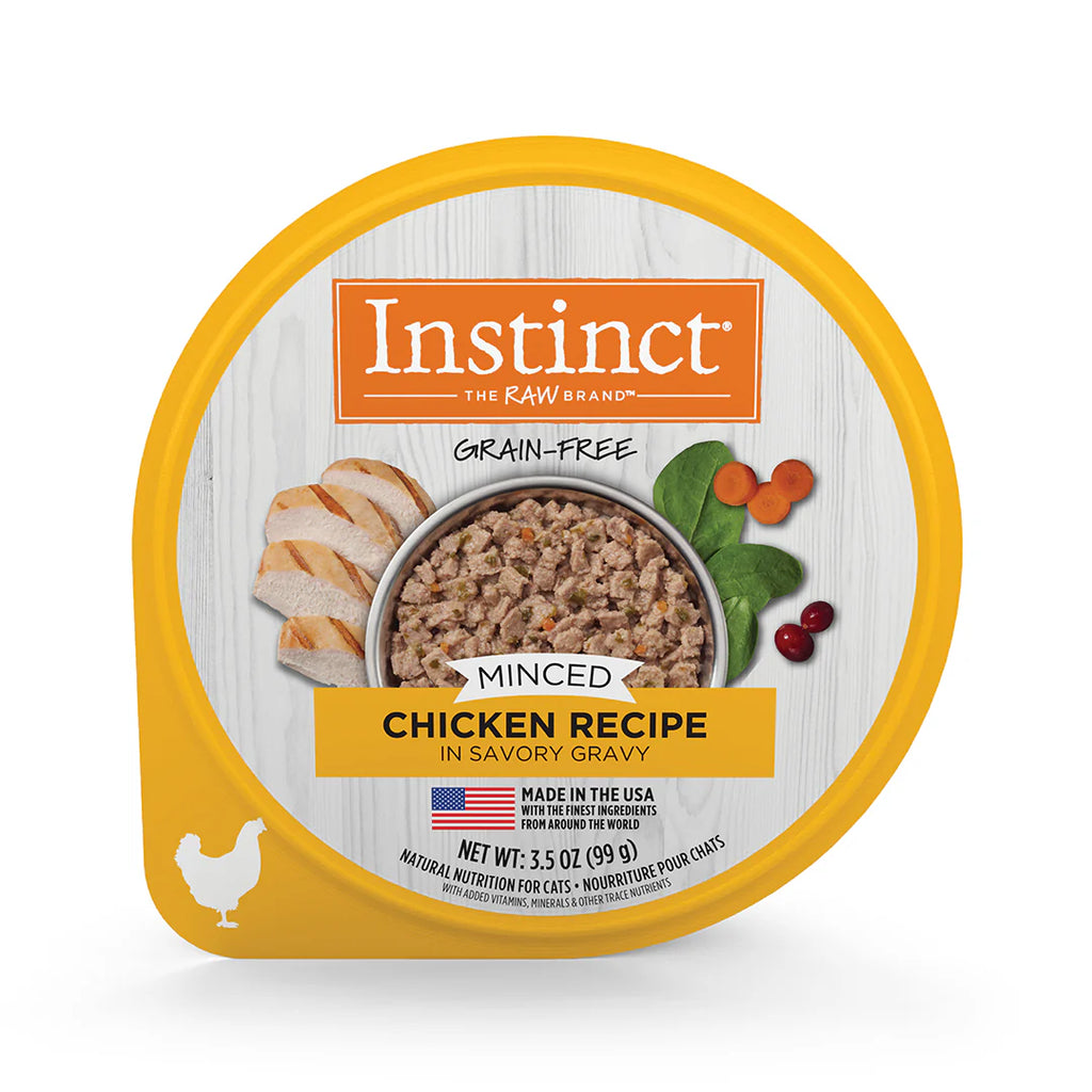 Instinct Original Alimento Húmedo Minced Cups para Gato | Sabor Pollo | 99 g