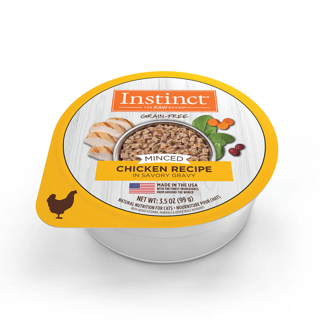 Instinct Original Alimento Húmedo Minced Cups para Gato | Sabor Pollo | 99 g