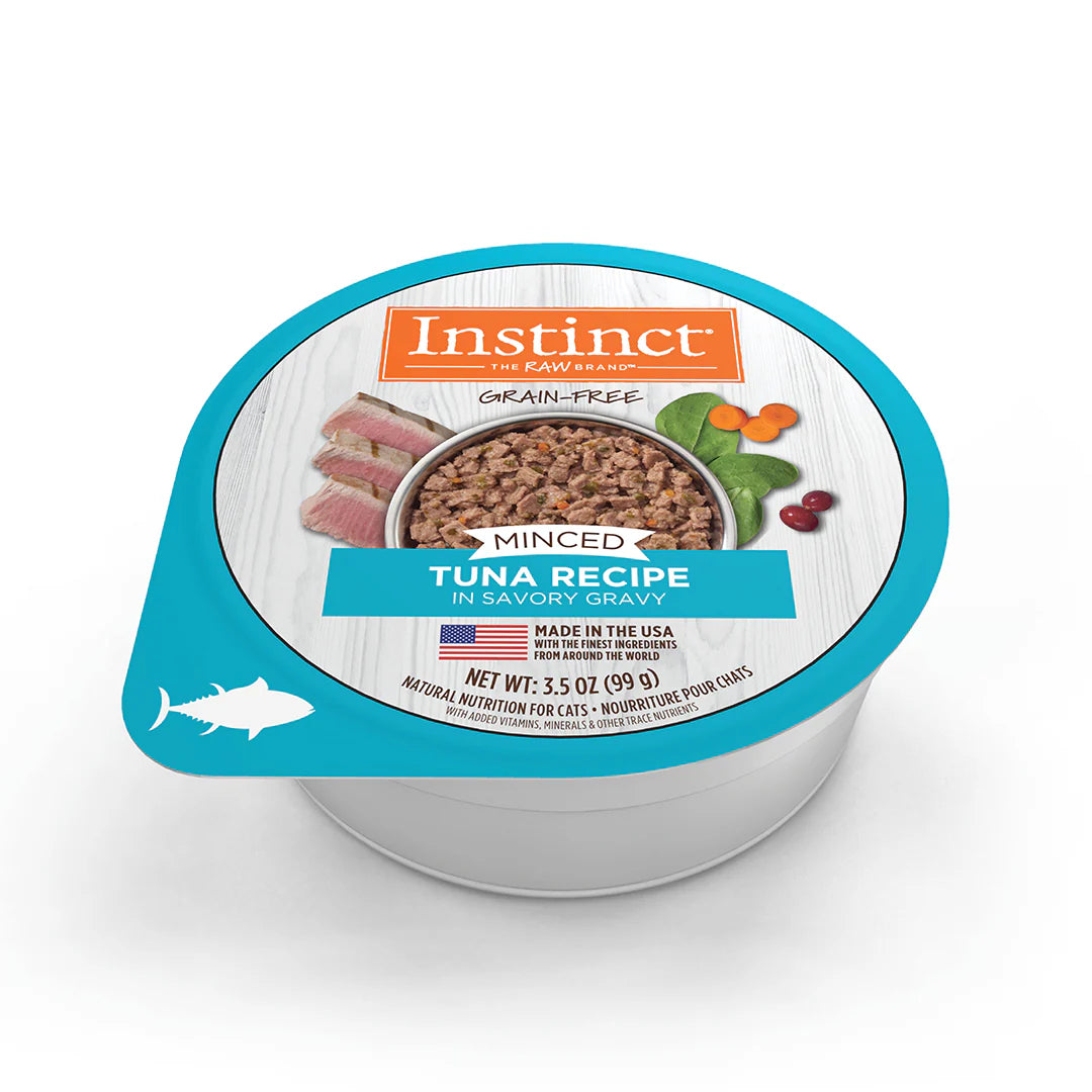 Instinct Original Alimento Húmedo Minced Cups para Gato | Sabor Atún | 99 g