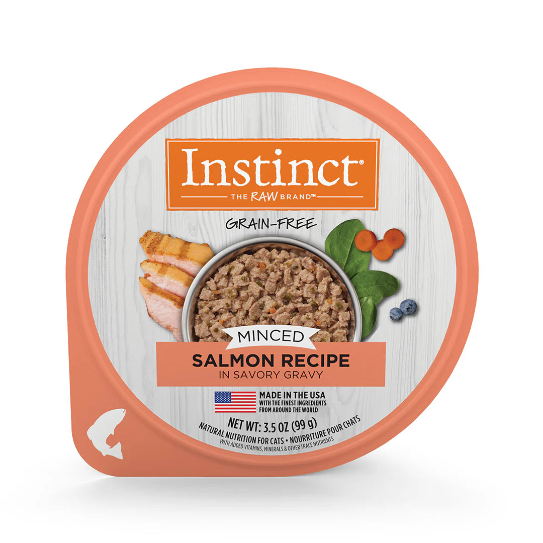 Instinct Original Alimento Húmedo Minced Cups para Gato | Sabor Salmón | 99 g