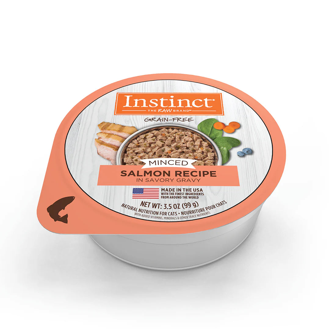 Instinct Original Alimento Húmedo Minced Cups para Gato | Sabor Salmón | 99 g