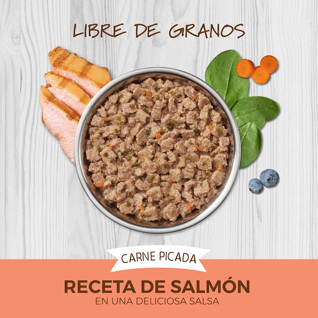 Instinct Original Alimento Húmedo Minced Cups para Gato | Sabor Salmón | 99 g
