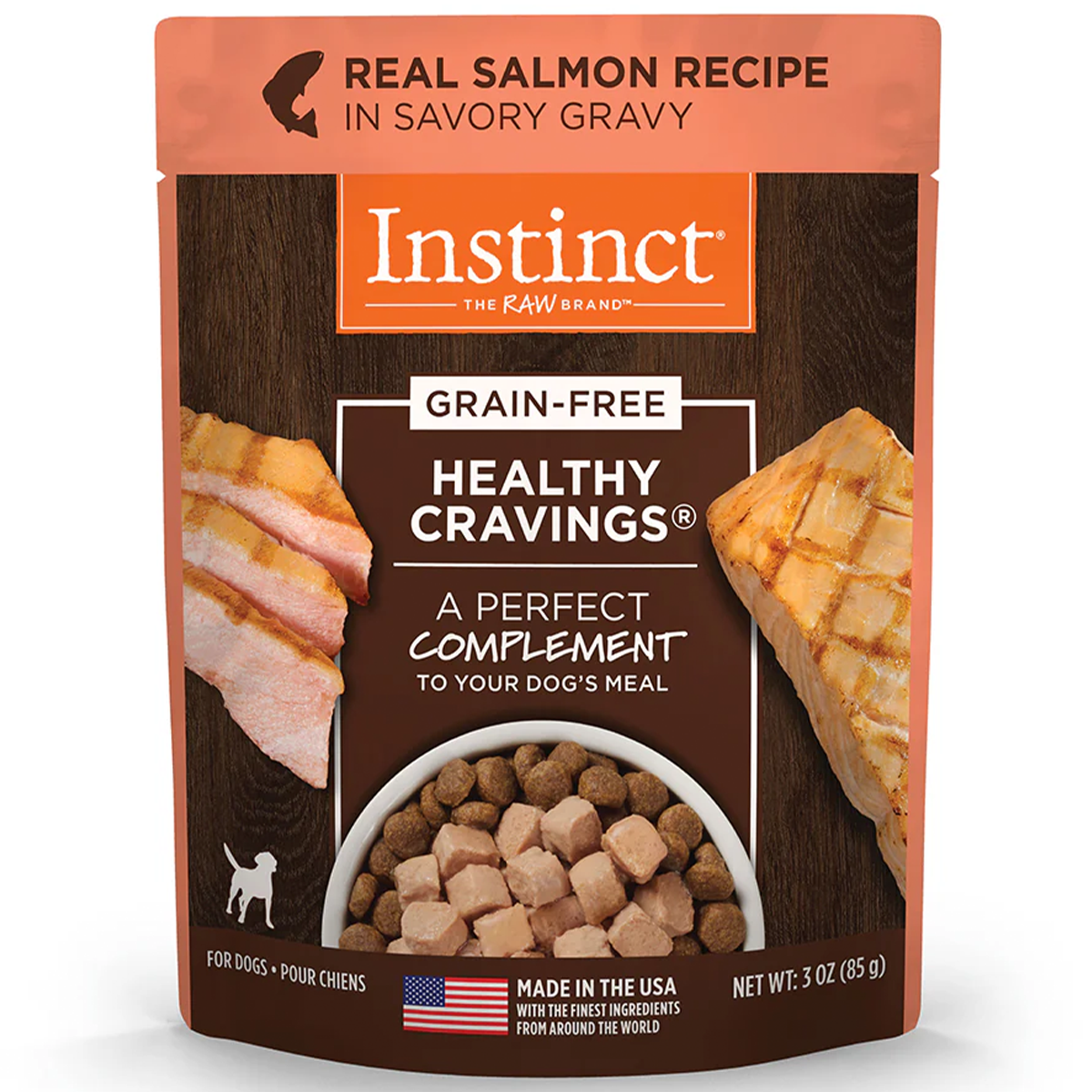 Instinct Healthy Cravings Alimento Húmedo para Perro | Sabor Salmón | Sobre 85g