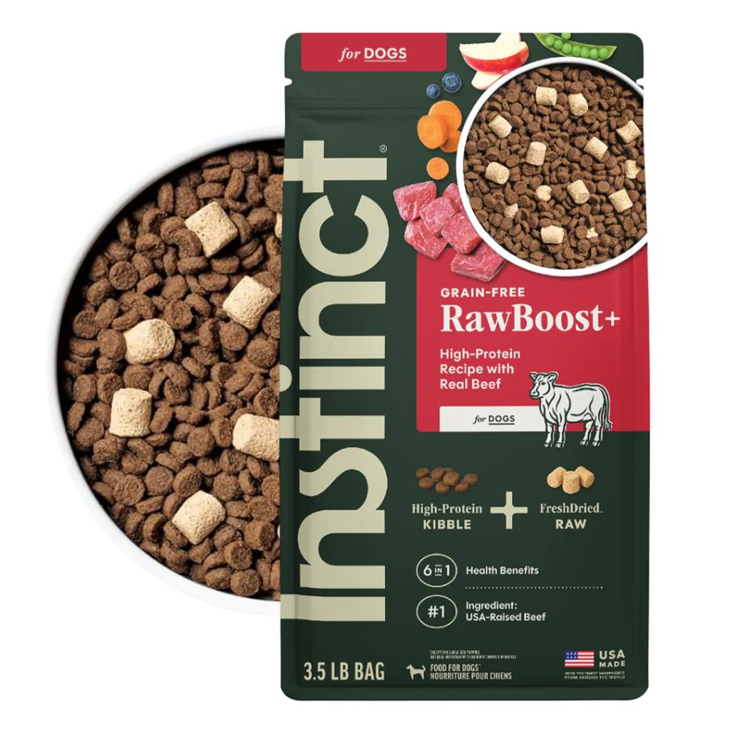 Instinct Raw Boost Alimento Seco para Perro | Reseta de Res | Sin Granos