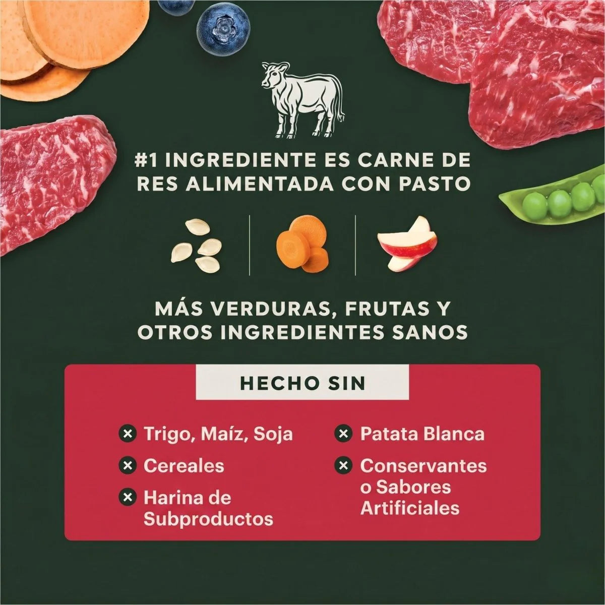 Instinct Raw Boost Alimento Seco para Perro | Reseta de Res | Sin Granos