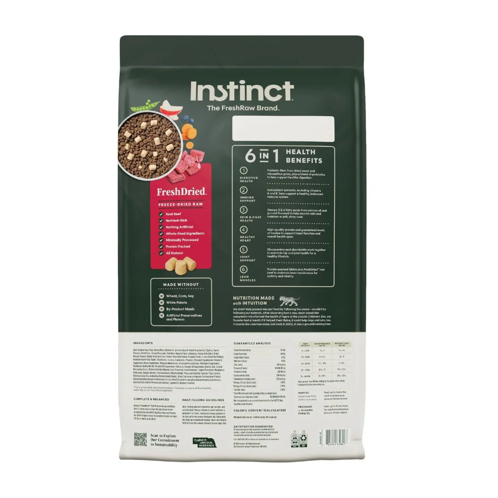 Instinct Raw Boost Alimento Seco para Perro | Reseta de Res | Sin Granos