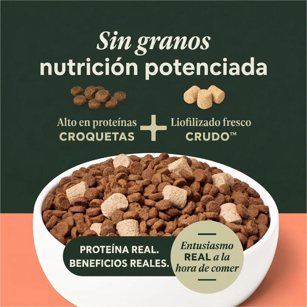 Instinct Raw Boost Alimento Seco para Perro | Receta de Salmón | Sin Cereales