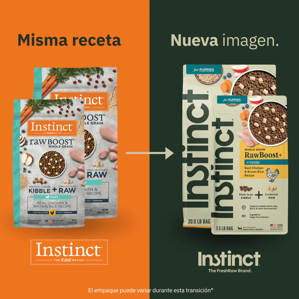 Instinct Raw Boost Alimento Seco para Cachorros | Receta de Pollo