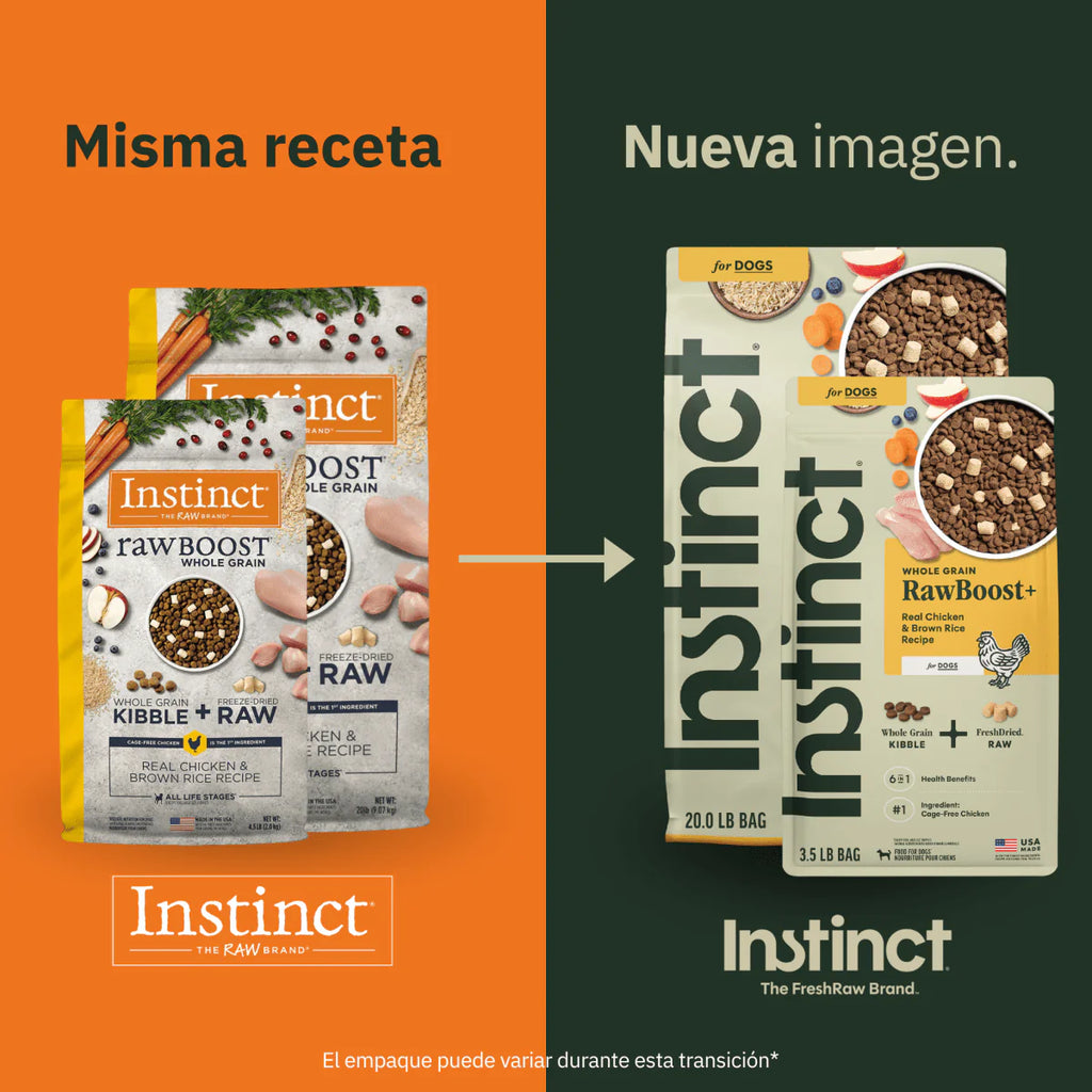 Instinct Raw Boost Alimento Seco para Perro | Receta de Pollo