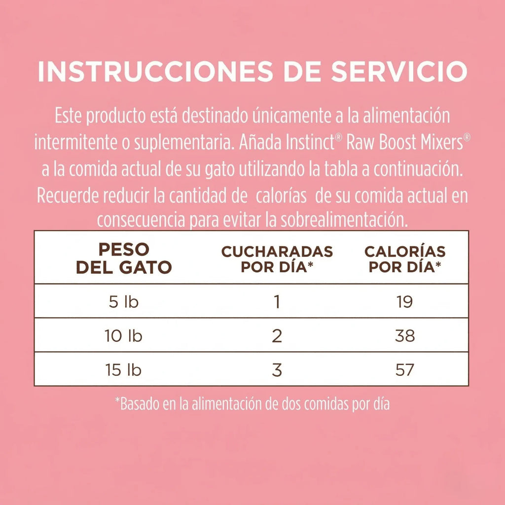 Instinct Raw Boost Mixers | Alimento Complementario Liofilizado para Gato | Piel y Pelaje Sanos