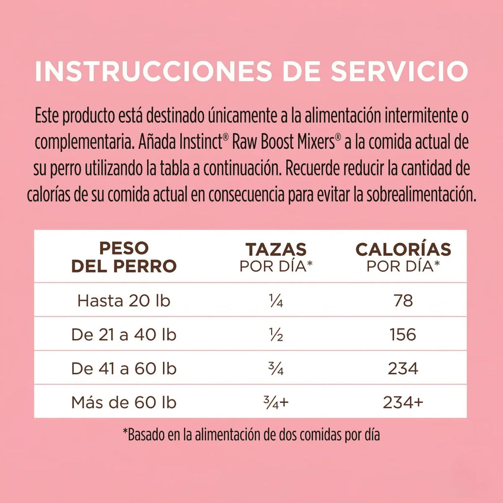 Instinct Raw Boost Mixers | Alimento Complementario Liofilizado para Perro | Piel y Pelaje Sanos