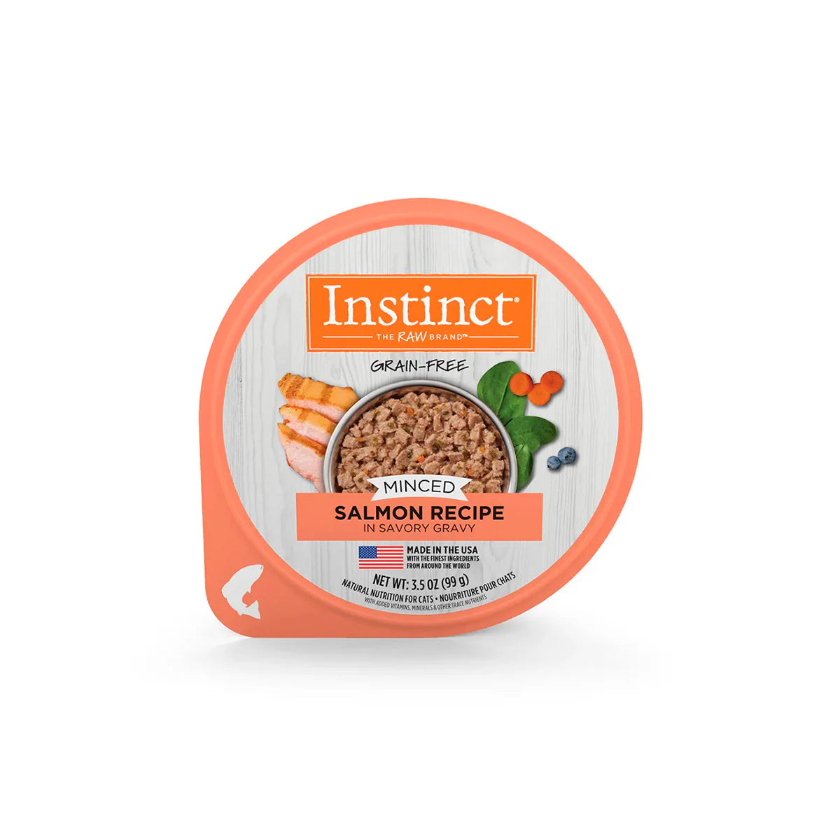 Instinct Original Minced Cups para Gato | Mix de Sabores | Pack con 12 Cups de 85 g